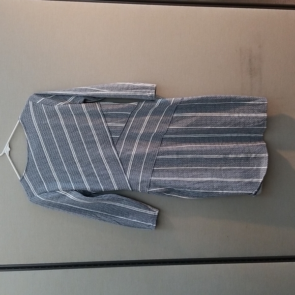 Anthropologie Maeve Wrapped Striped Column Dress Size Medium - Picture 9 of 15